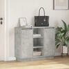 vidaXL LED-Sideboard Beton Grau 90 x 32 x 75 cm Holzwerkstoff