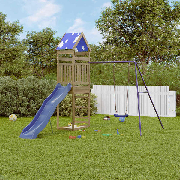 vidaXL Spielturm Impr&auml;gniertes Kiefernholz