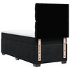 vidaXL Boxspringbett mit Matratze Schwarz 90x200 cm Samt
