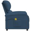 vidaXL Massagesessel Blau Stoff