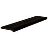 vidaXL Treppenstufen 2 Stk. Dunkelbraun 110x30x2 cm Massivholz Eiche