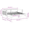 vidaXL Tagesbett Ausziehbar Blau 100x200 cm Samt
