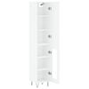 vidaXL Highboard Wei&szlig; 34,5x34x180 cm Holzwerkstoff