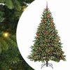 vidaXL K&uuml;nstlicher Weihnachtsbaum mit 300 LEDs Gr&uuml;n 180 cm PE und PVC