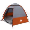 vidaXL Sofort Zelt Grau und Orange 280 x 280 x 160 cm Stahl