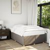 vidaXL Bettgestell ohne Matratze Taupe 120x200 cm Stoff
