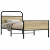 vidaXL Bettgestell ohne Matratze 90x190 cm Sonoma-Eiche Holzwerkstoff