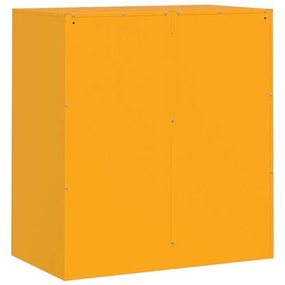 vidaXL Sideboard Senfgelb 67x39x73 cm Stahl