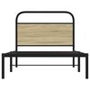vidaXL Bettgestell ohne Matratze 100x190 cm Sonoma-Eiche Holzwerkstoff