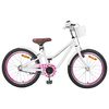 vidaXL Kinderfahrrad Mit St&uuml;tzr&auml;dern 20 Zoll f&uuml;r 6-11 Jahre alt Wei&szlig;