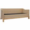 vidaXL 3-Sitzer-Sofa mit Kissen Natürliches Rattan