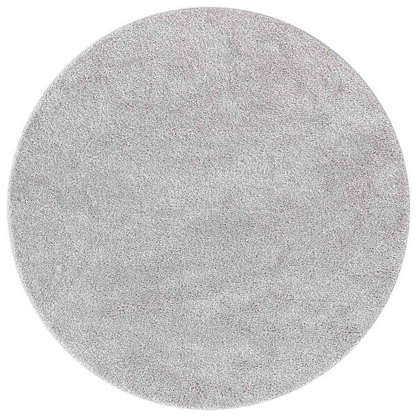 vidaXL Anti-Rutsch Shaggy Teppich Grau 120 x 120 cm PP