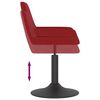 vidaXL Barhocker Weinrot Samt