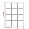 vidaXL Wandspiegel Schwarz 80x60 cm Metall
