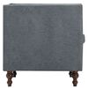 vidaXL Chesterfield-Sofa 2-Sitzer Stoffbezug Grau