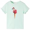 vidaXL Kinder-T-Shirt Helles Minzgr&uuml;n 128