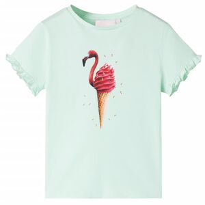 vidaXL Kinder-T-Shirt Helles Minzgr&uuml;n 128