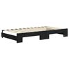 vidaXL Tagesbett Ausziehbar mit Matratzen Schwarz 100x200 cm Samt