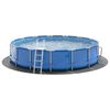 vidaXL Pool-Bodentuch Hellgrau &Oslash;550 cm Polyester Geotextil