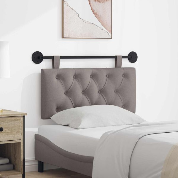 vidaXL H&auml;ngevorderseite Wandmontiert Taupe 100 x 55 x 7 cm Stoff