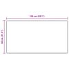 vidaXL Kunstfell Hasen Teppich Olite Creme 80 x 150 cm Polyester