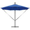 vidaXL Sonnenschirm mit LED-Lichtleisten Azurblau 294 x 294 x 248 cm