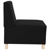 vidaXL Modulares Armfreies Sofa 2 pcs Schwarz 55 x 74 x 82 cm Stoff