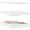 vidaXL Ottoman-Bett mit Matratze Wei&szlig; 140x200 cm Kunstleder