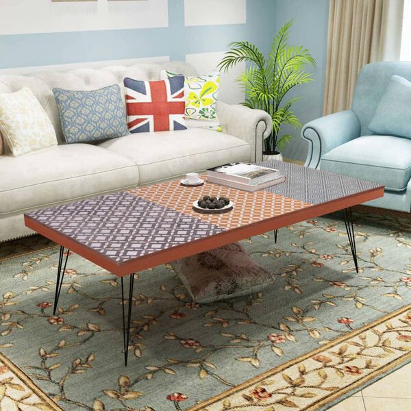 vidaXL Couchtisch 120x60x38 cm Braun