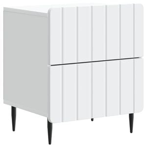 vidaXL Nachttisch Wei&szlig; 43 x 34,5 x 49,5 cm Holzwerkstoff