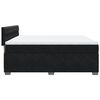vidaXL Boxspringbett mit Matratze Schwarz 180x200 cm Samt