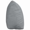 vidaXL R&uuml;ckenkissen Hellgrau 45 x 20 x 35 cm Stoff