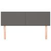 vidaXL Kopfteile 2 Stk. Grau 72x5x78/88 cm Kunstleder