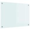 vidaXL K&uuml;chenr&uuml;ckwand Milch 70 x 50 cm Geh&auml;rtetes Glas