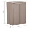 vidaXL Gartenschrank Braun 65x45x88 cm PP Holz-Optik