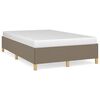 vidaXL Bettgestell ohne Matratze Taupe 120x190 cm Stoff
