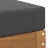 vidaXL Outdoor-Fu&szlig;hocker Massivholz Akazie Natur