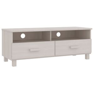 vidaXL TV-Schrank HAMAR Wei&szlig; 106x40x40 cm Massivholz Kiefer