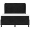 vidaXL Boxspringbett mit Matratze Schwarz 200 x 140 cm Polyester
