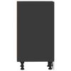 vidaXL Unterschrank Riga Schwarz 40x44,5x81,5 cm Holzwerkstoff