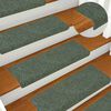 vidaXL Stufenmatten Selbstklebend 30 Stk. 65x21x4 cm Gr&uuml;n Rechteckiger Rand