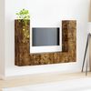 vidaXL TV-Schrankset 6 pcs Ger&auml;ucherte Eiche Holzwerkstoff