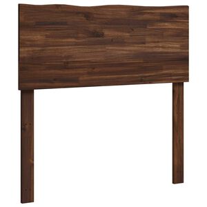 vidaXL Baumkanten-Kopfteil ROSTOCK Dunkelbraun 80 cm Massivholz Akazie