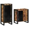 vidaXL Badezimmerm&ouml;bel-Set mit Regal 2 pcs Massives upgecyceltes Holz
