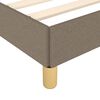 vidaXL Bettgestell ohne Matratze Taupe 140x190 cm Stoff