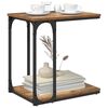 vidaXL Beistelltisch mit Regal Altholz 50 x 35 x 52 cm Holzwerkstoff