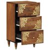 vidaXL Sideboard mit Schubladen Braun 40 x 33 x 75 cm Massivholz Mango
