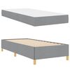 vidaXL Bettrahmen mit Matratze Hellgrau 80 x 200 cm Stoff