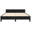 vidaXL Bettgestell ohne Matratze Schwarz 140x200 cm Samt