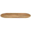 vidaXL Tischplatte 140x60x2,5 cm Oval Massivholz Mango